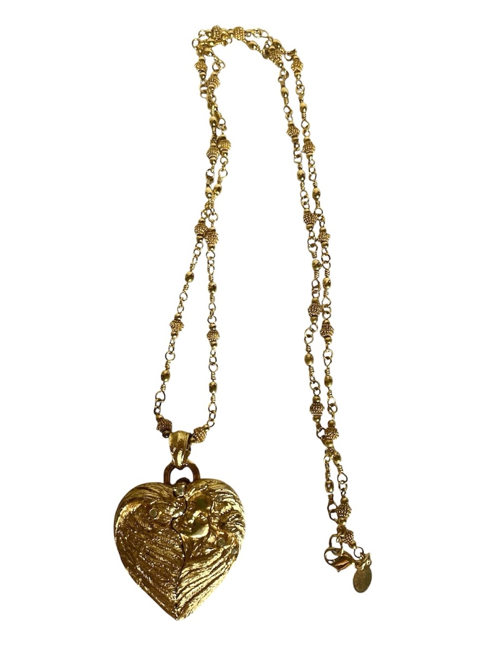 Gold Heart Pendant Necklace